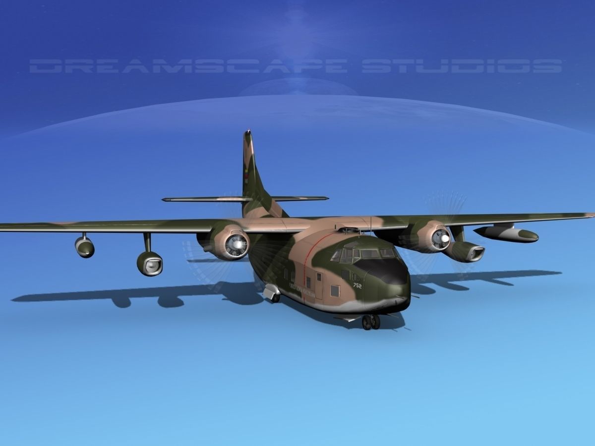 Fairchild C-123K Provider V09 3D model_4