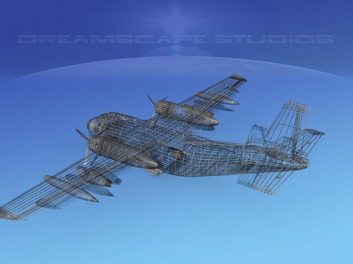 Fairchild C-123K Provider V09 3D model_13
