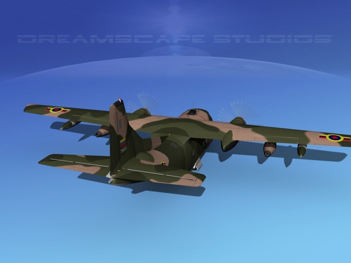 Fairchild C-123K Provider V09 3D model_6