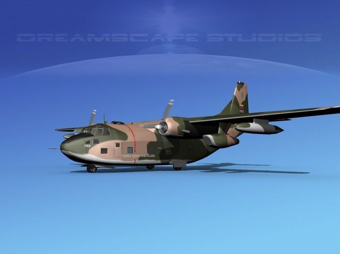 Fairchild C-123K Provider V09 3D model