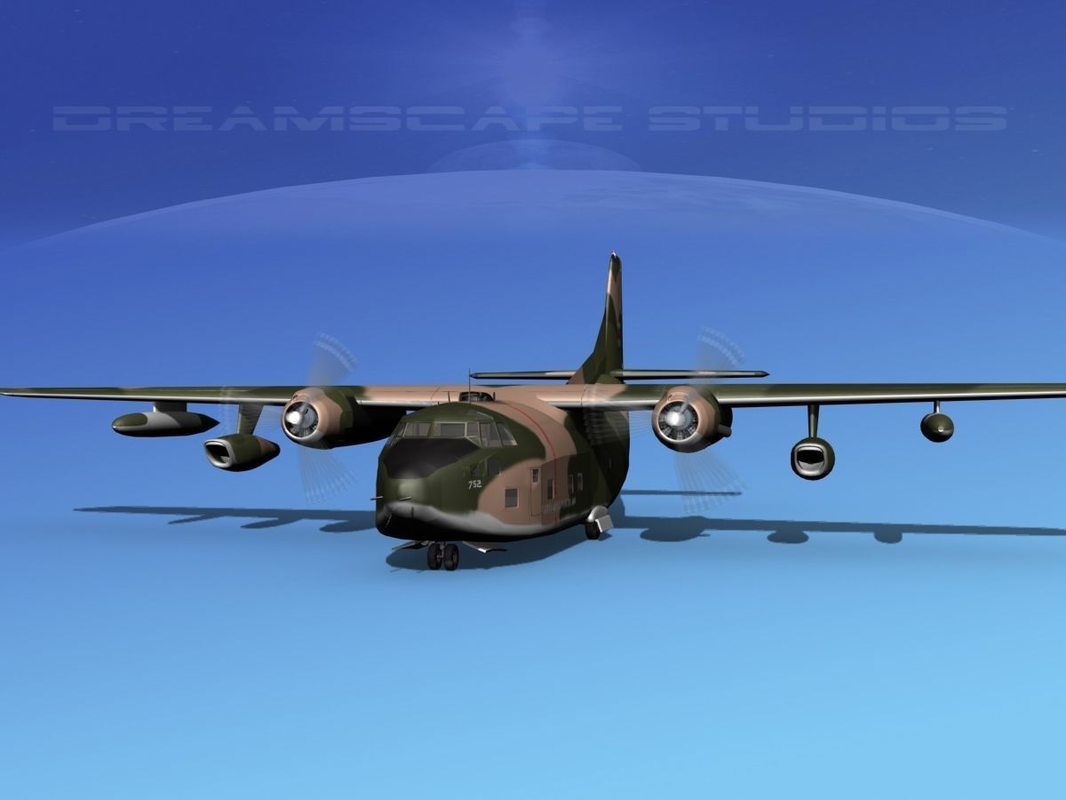 Fairchild C-123K Provider V09 3D model_3