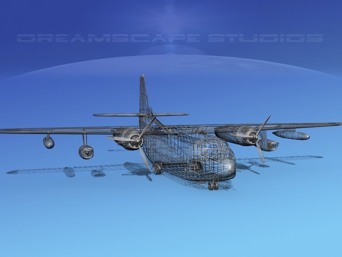 Fairchild C-123K Provider V09 3D model_12