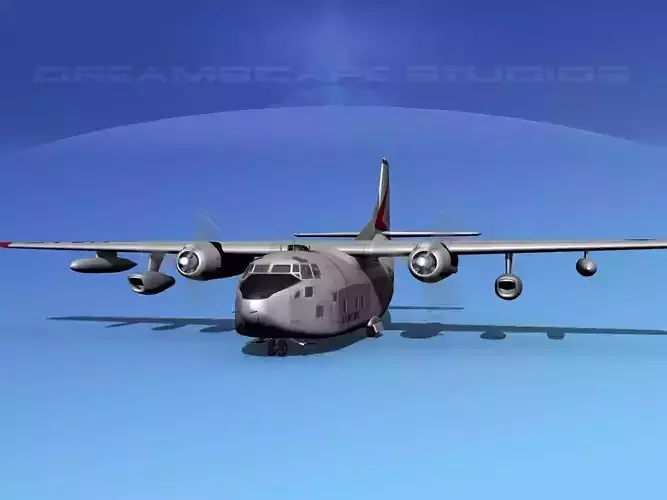 Fairchild C-123K Provider V10 3D model