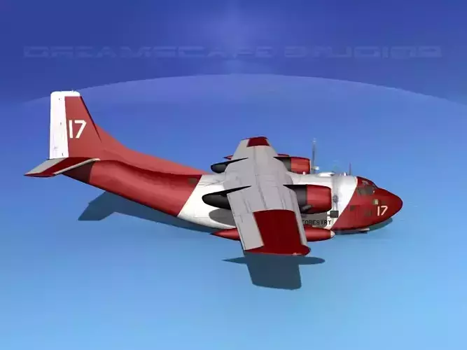 Fairchild C-123K Provider V11 3D model