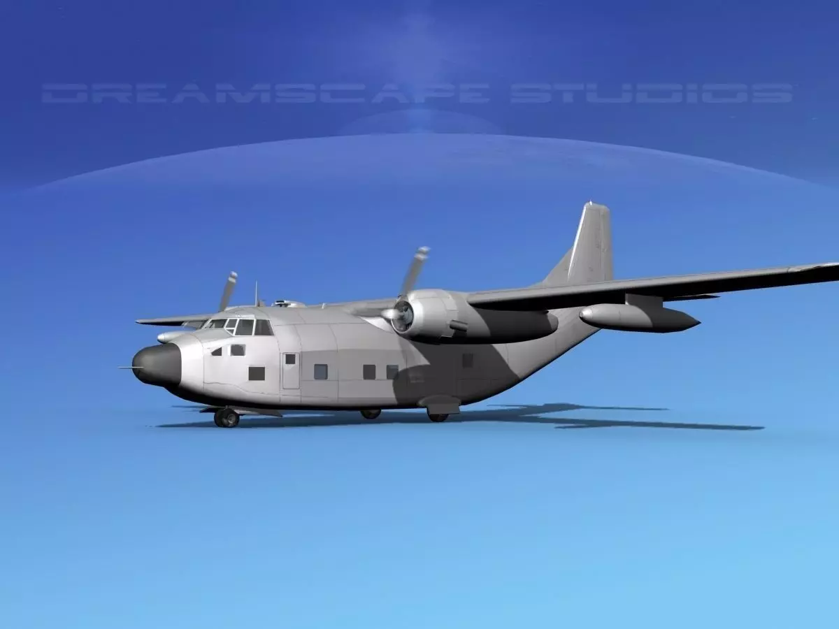 Fairchild HC-123B Provider 3D model