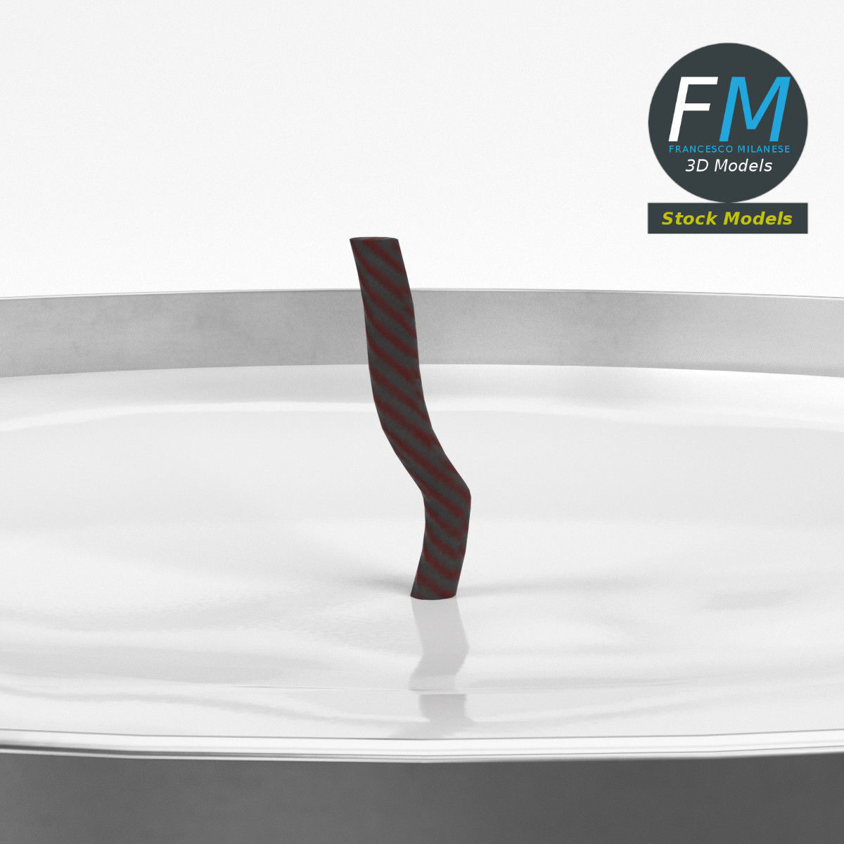 Tealight candle 3D model_4