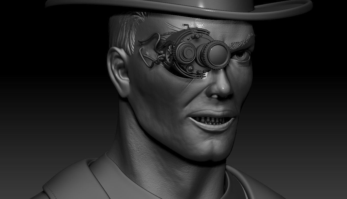 Steampunk man Zbrush 3D model 3D model_6