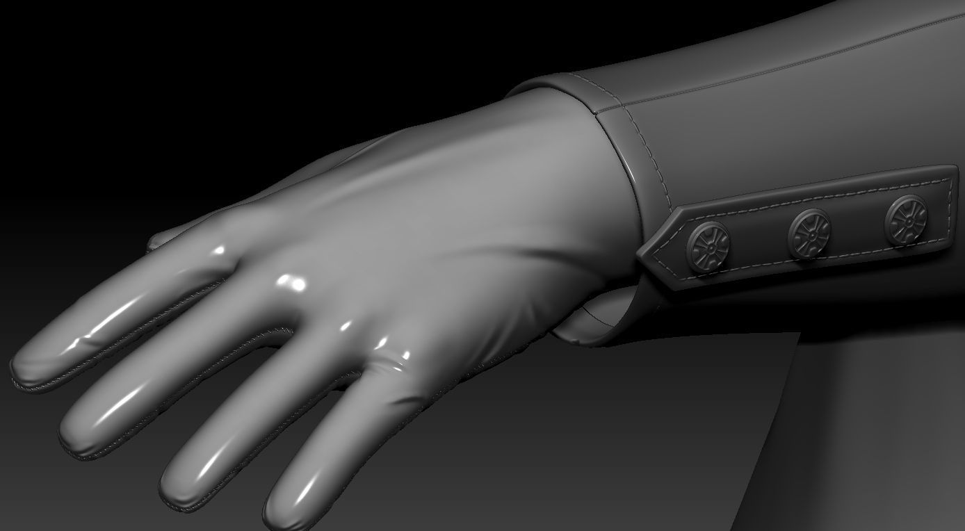 Steampunk man Zbrush 3D model 3D model_9