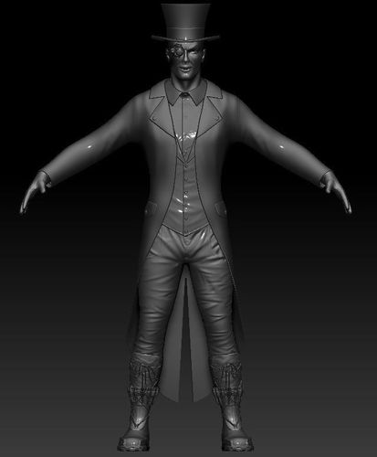 Steampunk man Zbrush 3D model 3D model