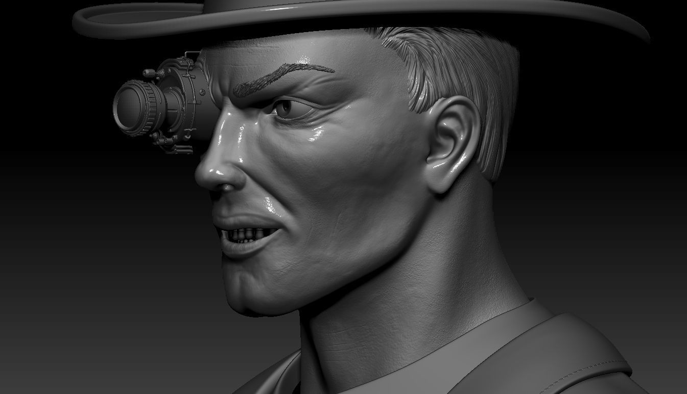 Steampunk man Zbrush 3D model 3D model_4