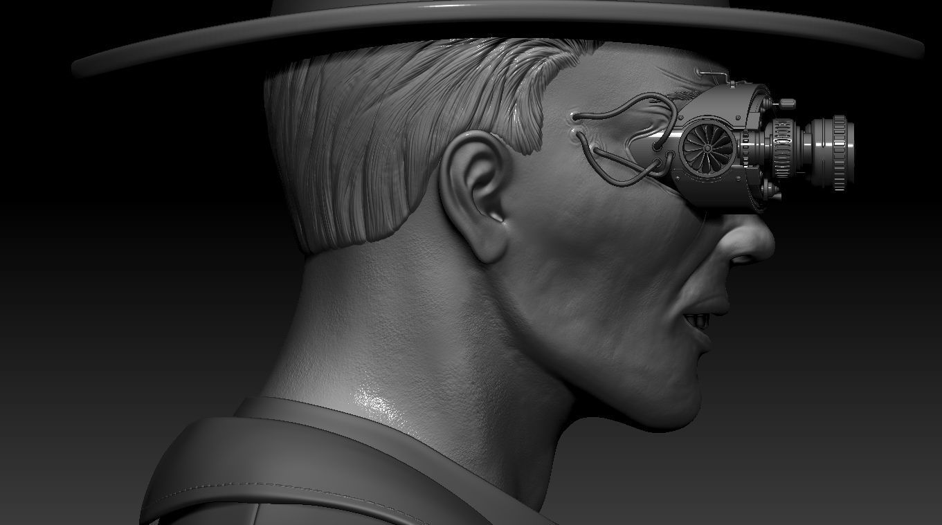 Steampunk man Zbrush 3D model 3D model_7