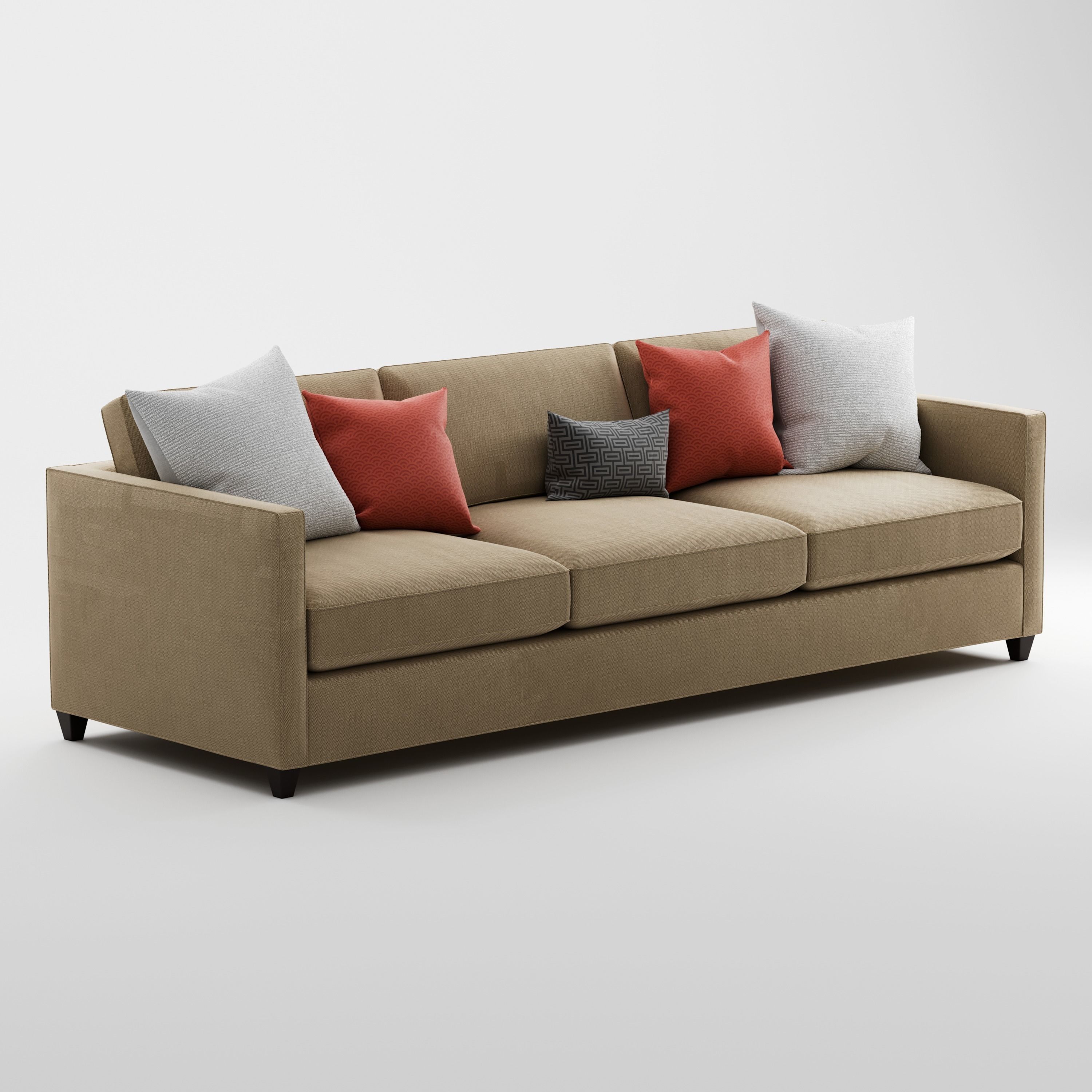 Crate and Barrel Dryden Grande Sofa 3D model_5