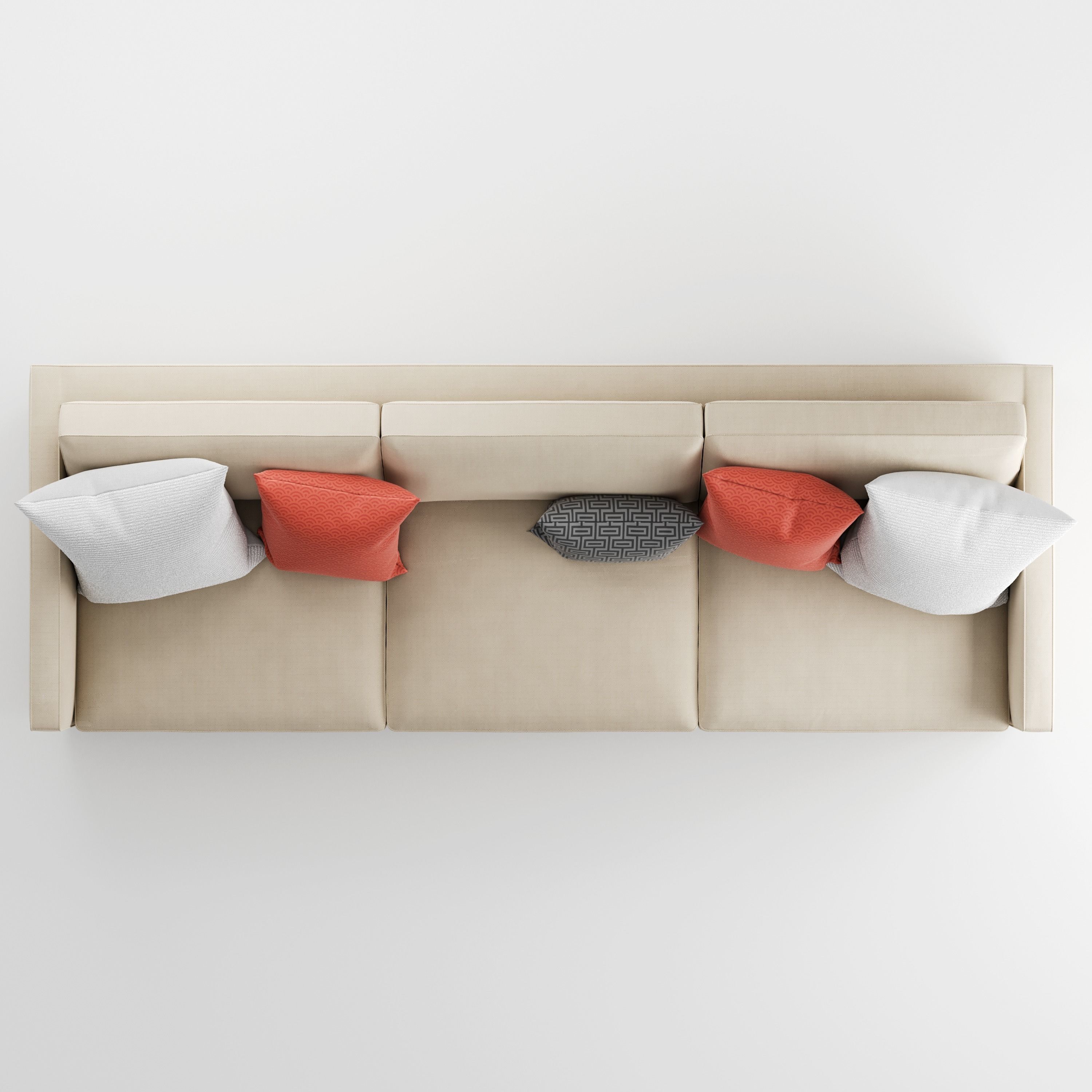 Crate and Barrel Dryden Grande Sofa 3D model_12
