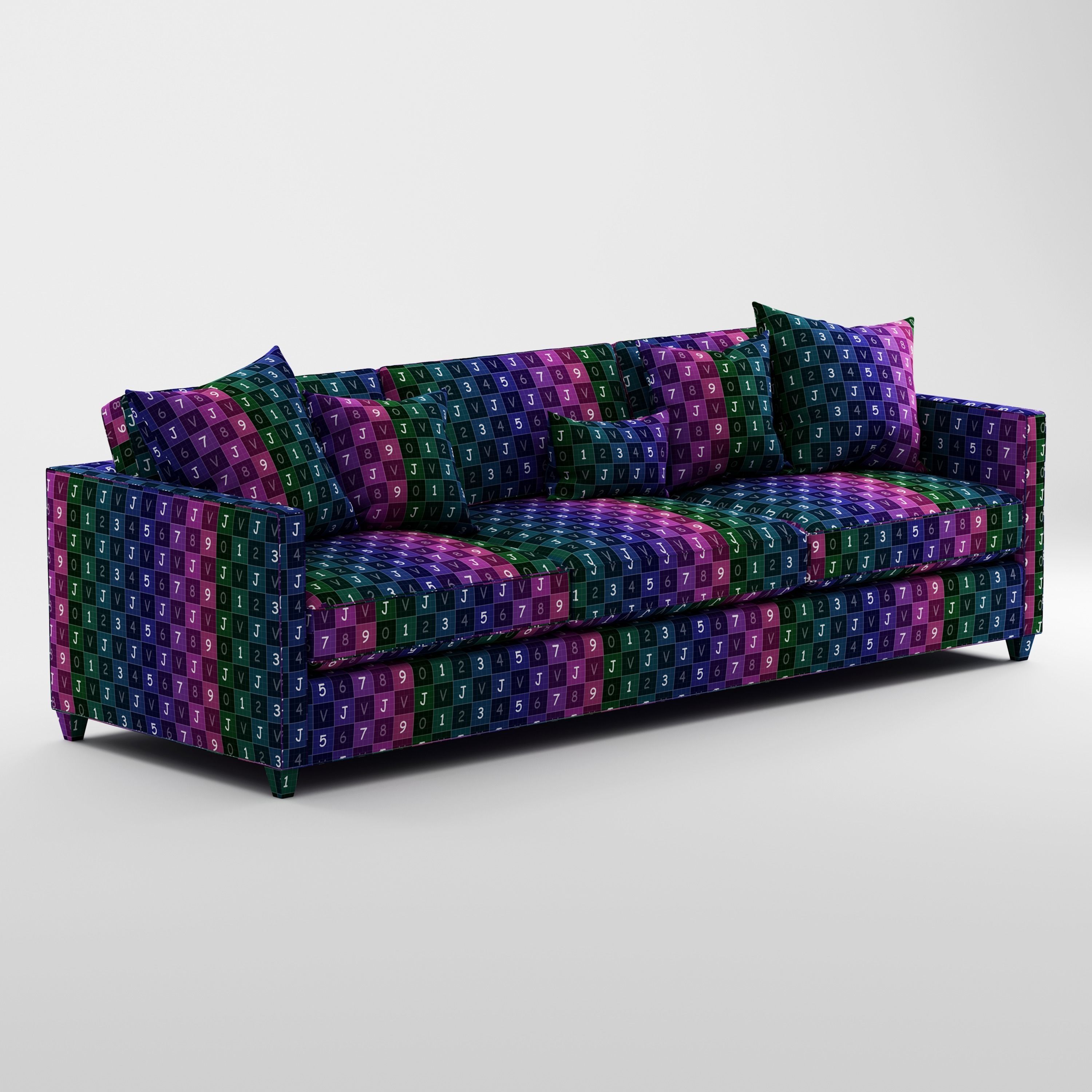 Crate and Barrel Dryden Grande Sofa 3D model_9