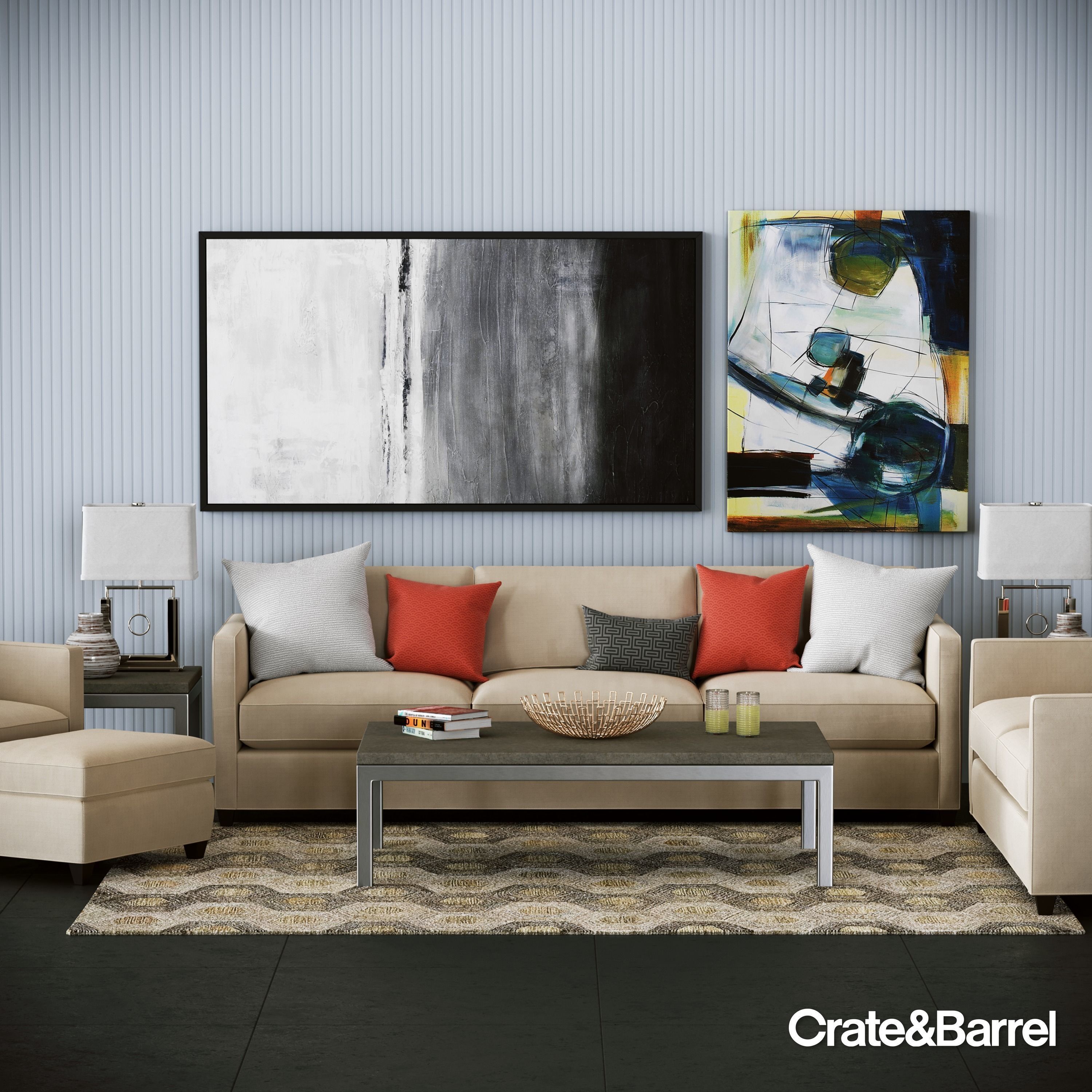 Crate and Barrel Dryden Grande Sofa 3D model_1