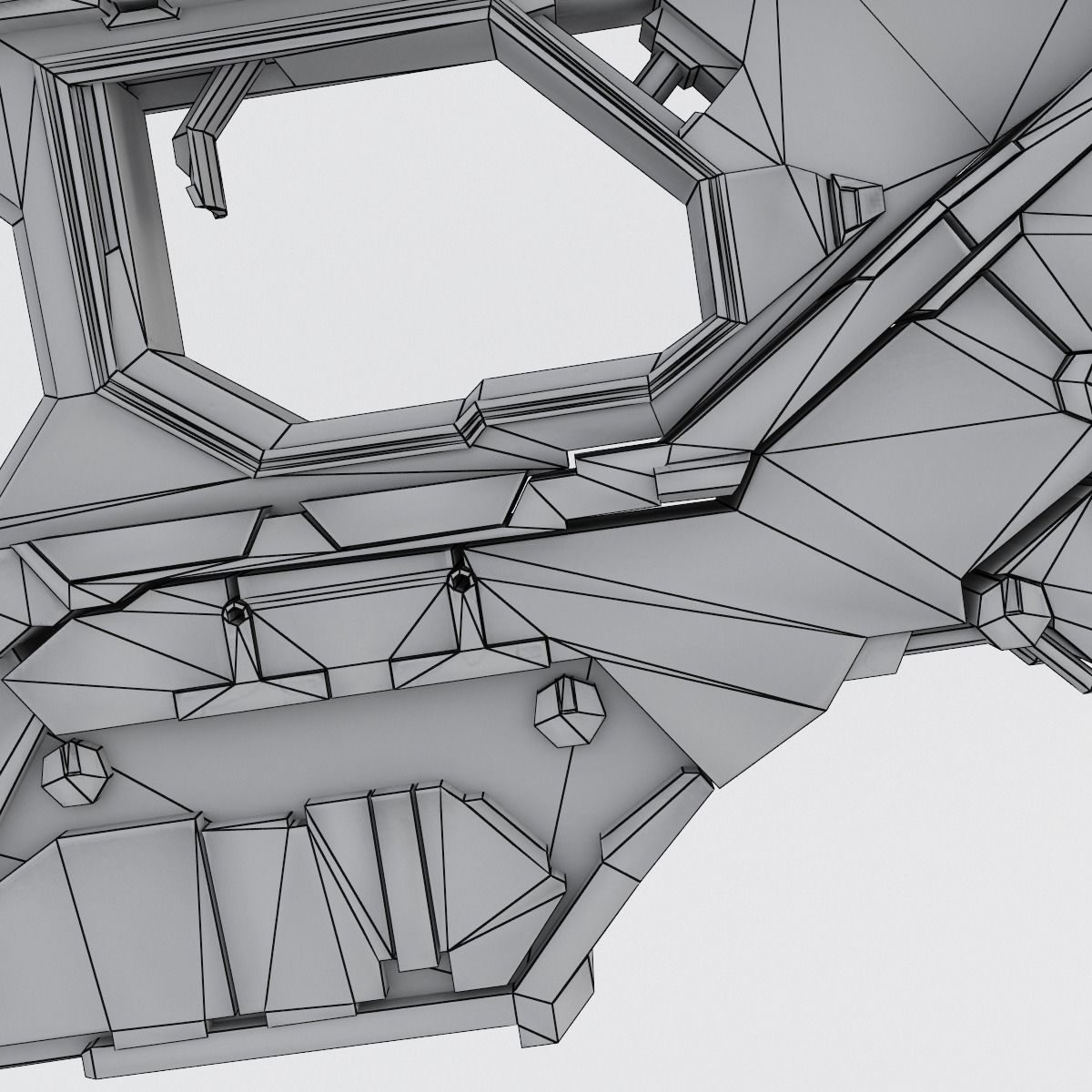 Sci-fi Range Rifle Low-poly 3D model_46