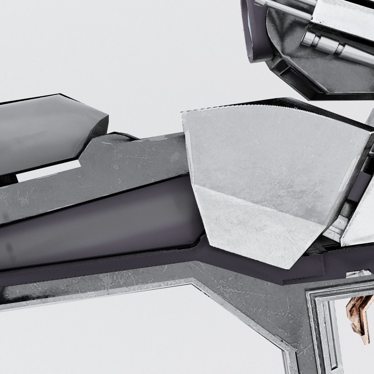 Sci-fi Range Rifle Low-poly 3D model_20