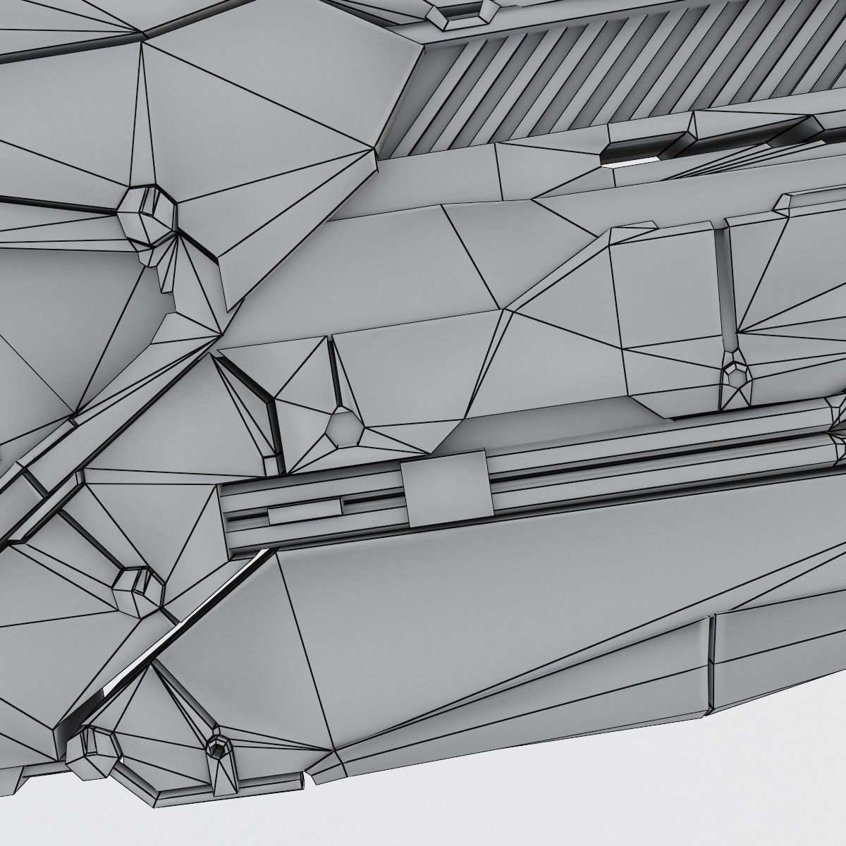 Sci-fi Range Rifle Low-poly 3D model_47