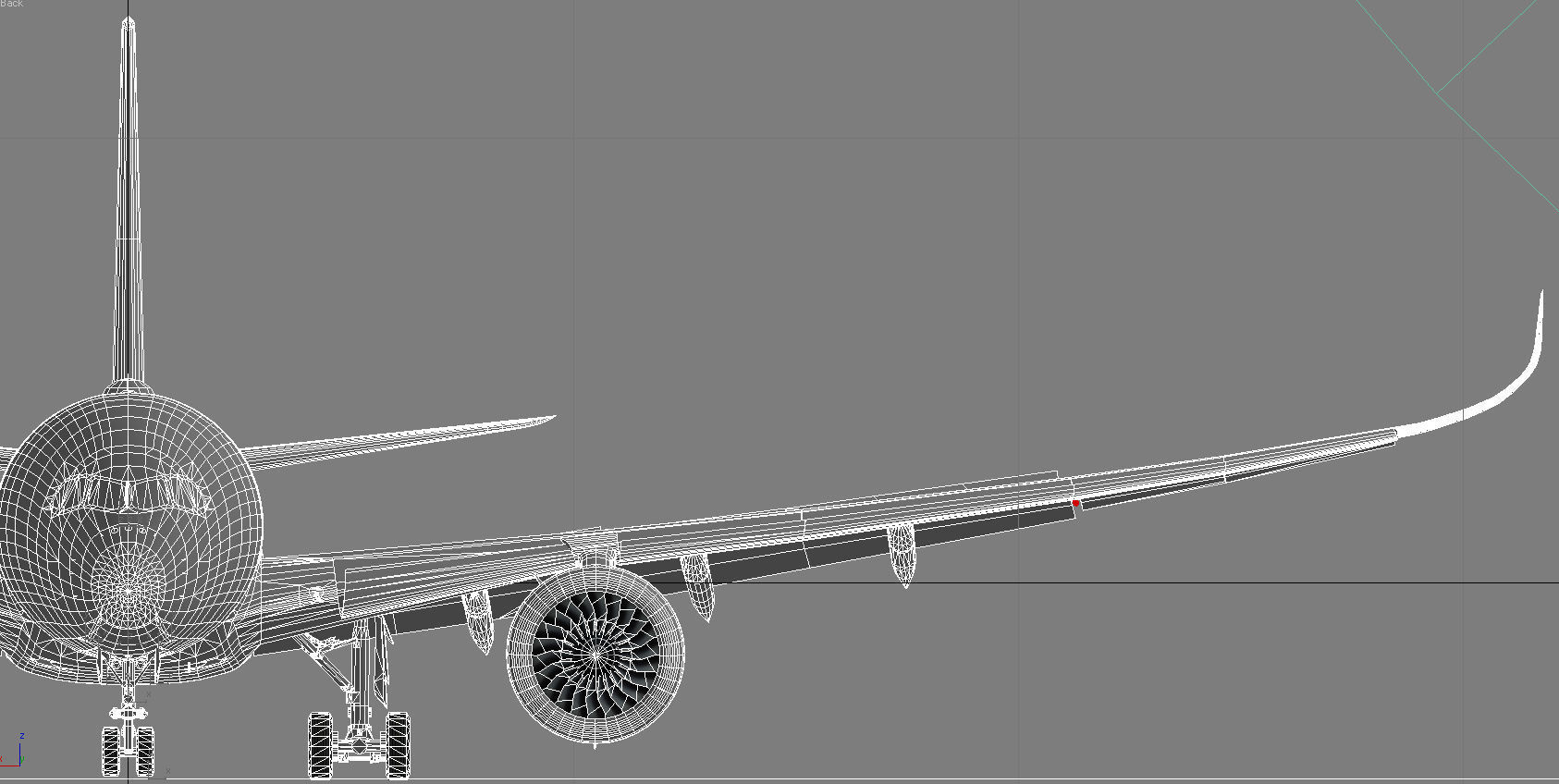 Airbus A350-900 XWB Sichuan Airlines livery Low-poly 3D model_13