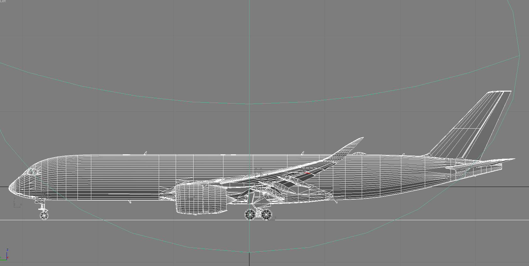Airbus A350-900 XWB Sichuan Airlines livery Low-poly 3D model_19