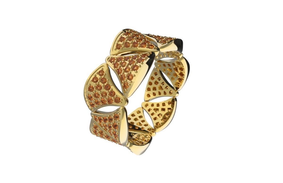 Ring of petals 3D print model_1