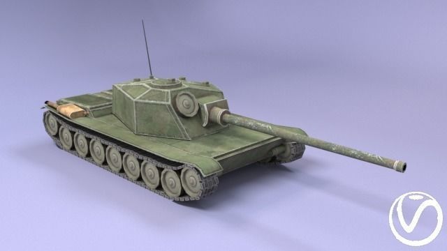 USSR Toon Light Tanks Pack Low-poly 3D model_15
