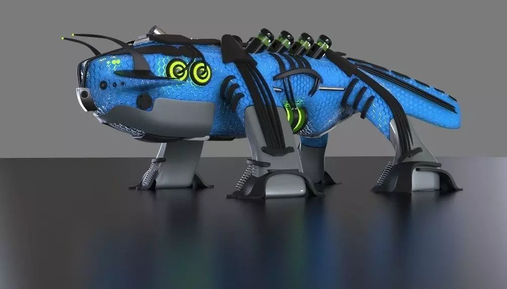 greetos the raptile Free 3D model