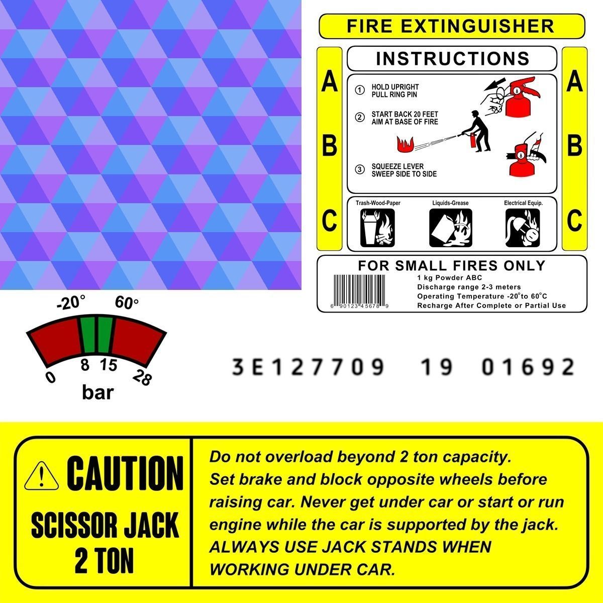 Safety Car Set 3D model_3
