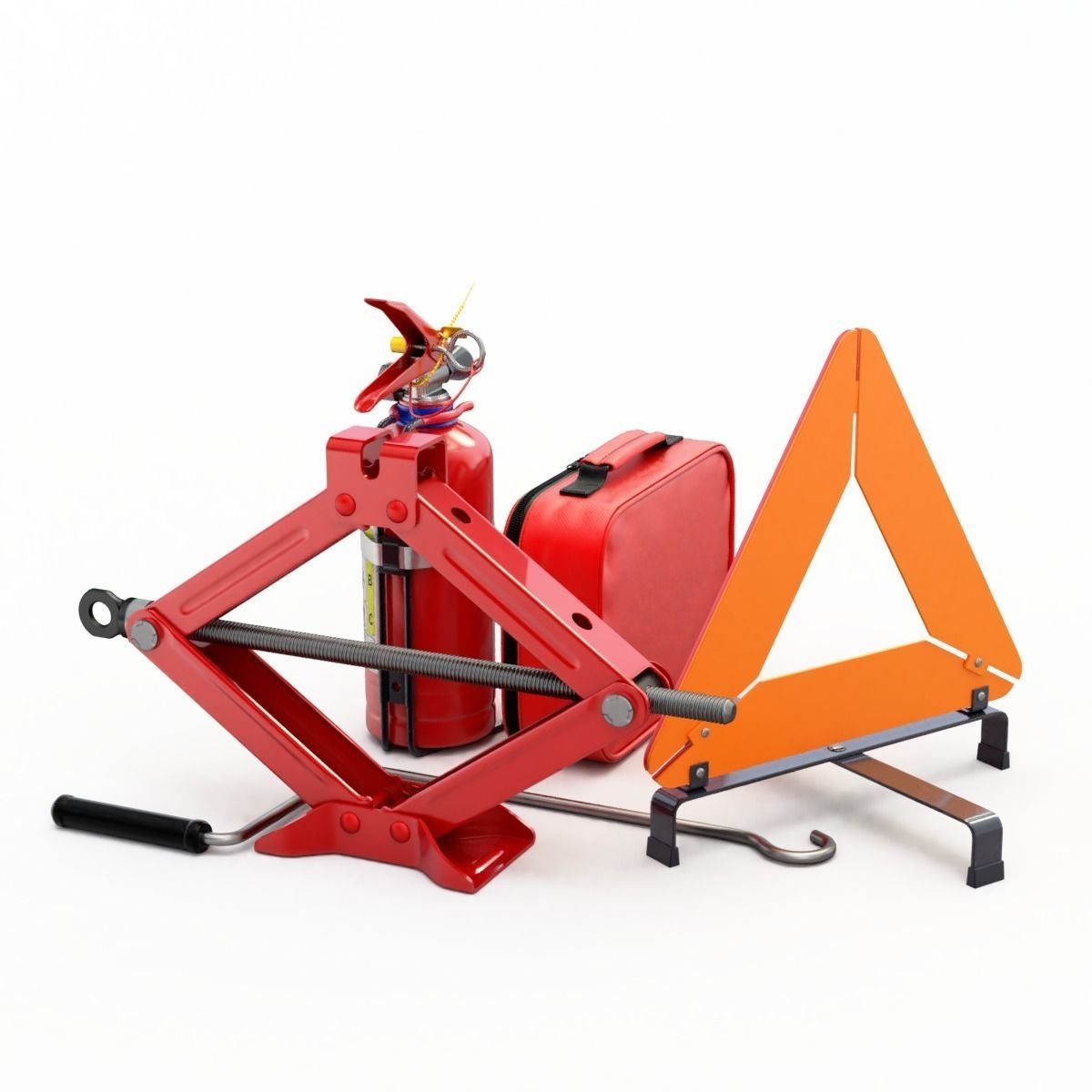 Safety Car Set 3D model_1