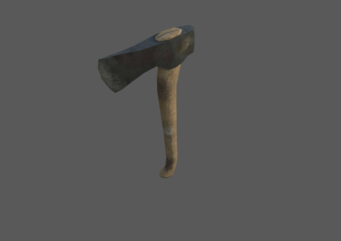 Old Axe Free low-poly 3D model