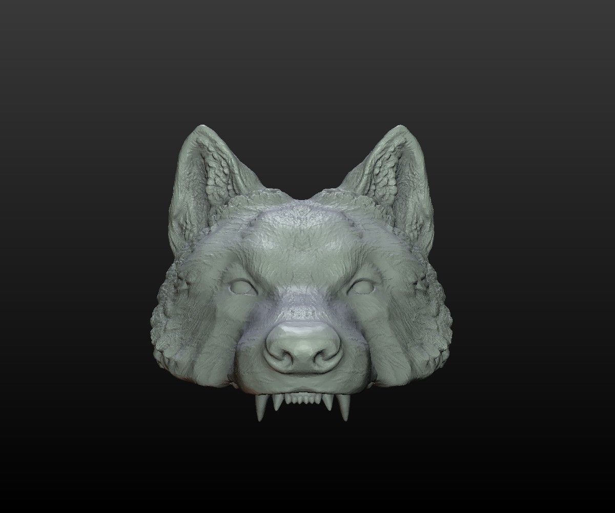 Wolf Cap 3D print model_3