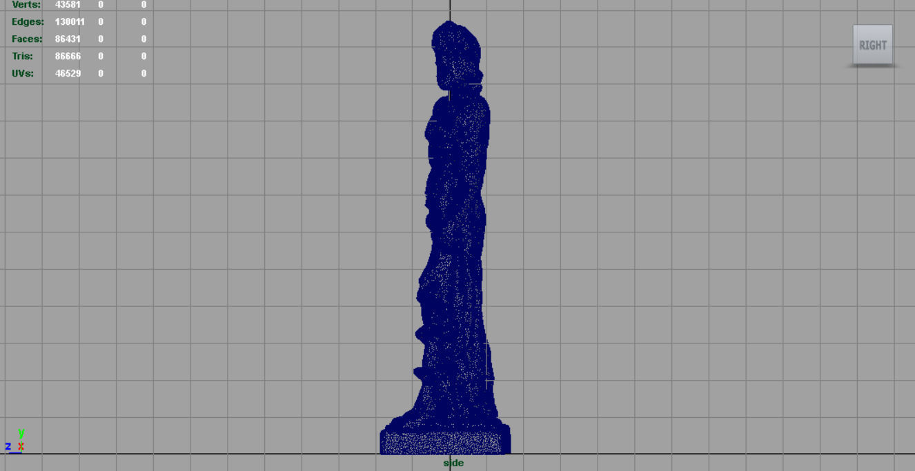 Asclepius statue of person Low-poly 3D model_9