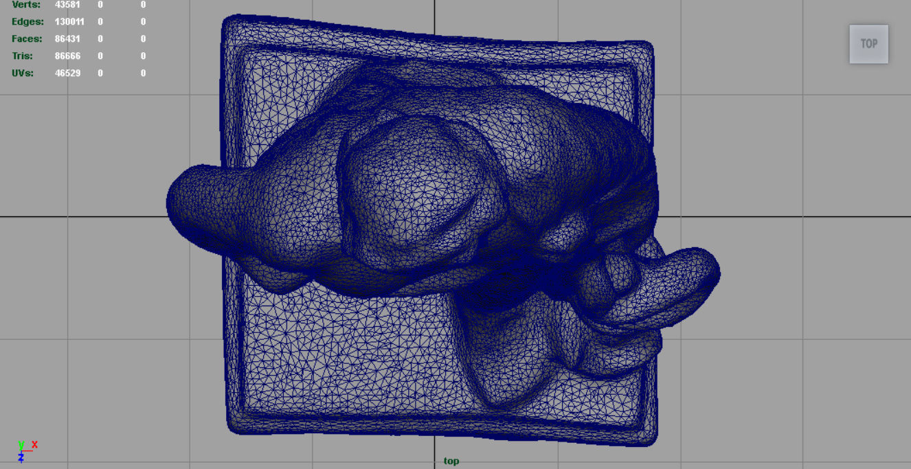 Asclepius statue of person Low-poly 3D model_10