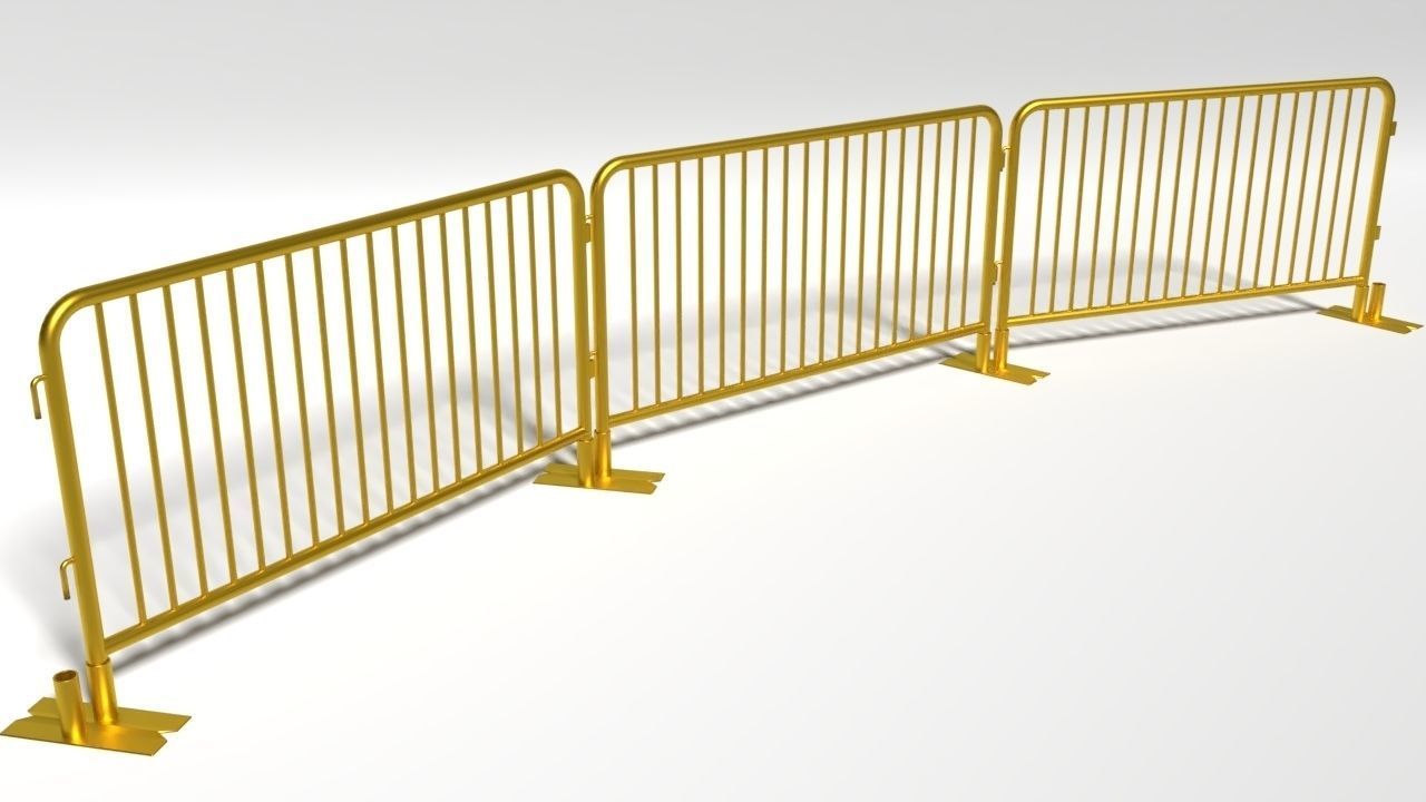 Crowd barrier Free 3D model_4