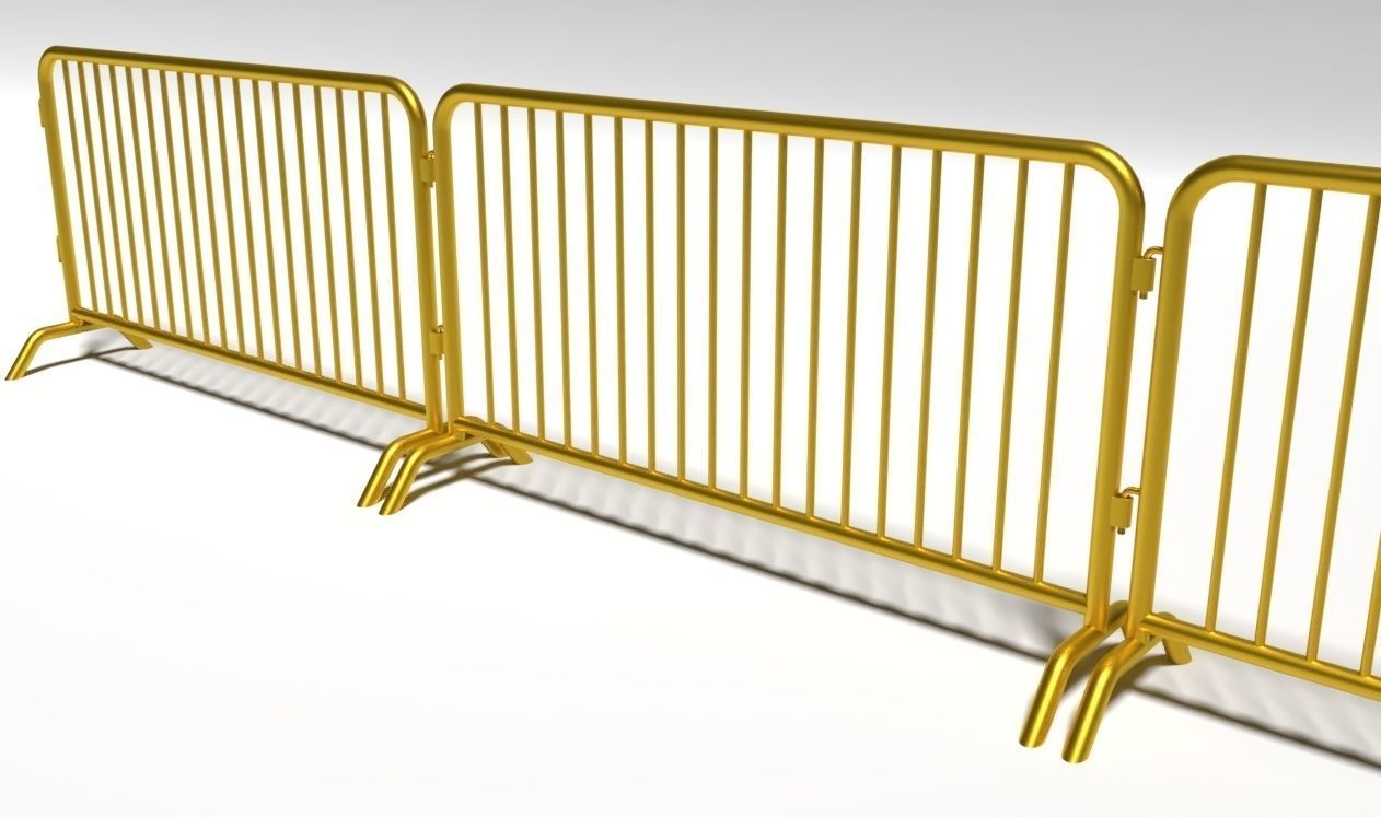 Crowd barrier Free 3D model_9