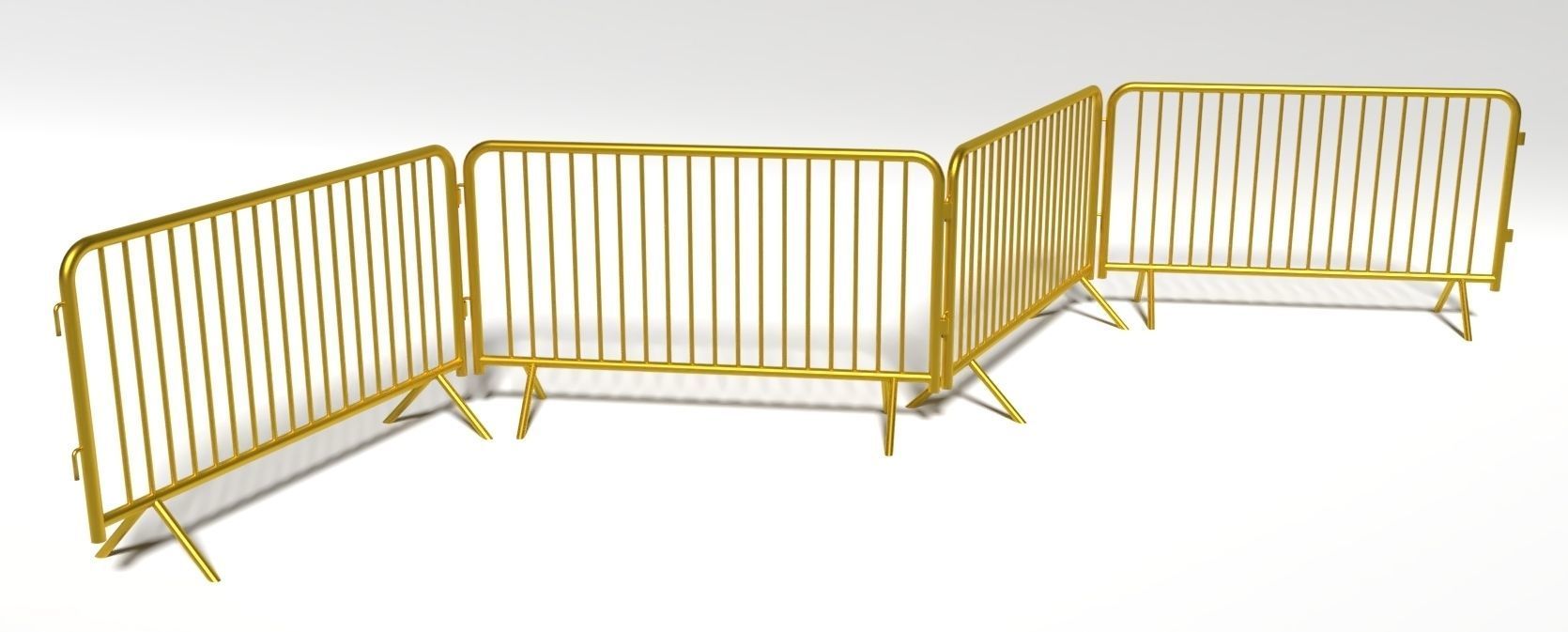 Crowd barrier Free 3D model_1