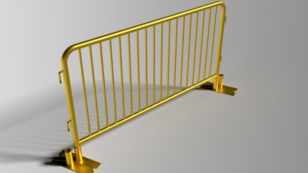 Crowd barrier Free 3D model_8