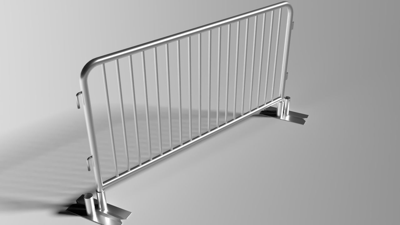 Crowd barrier Free 3D model_6