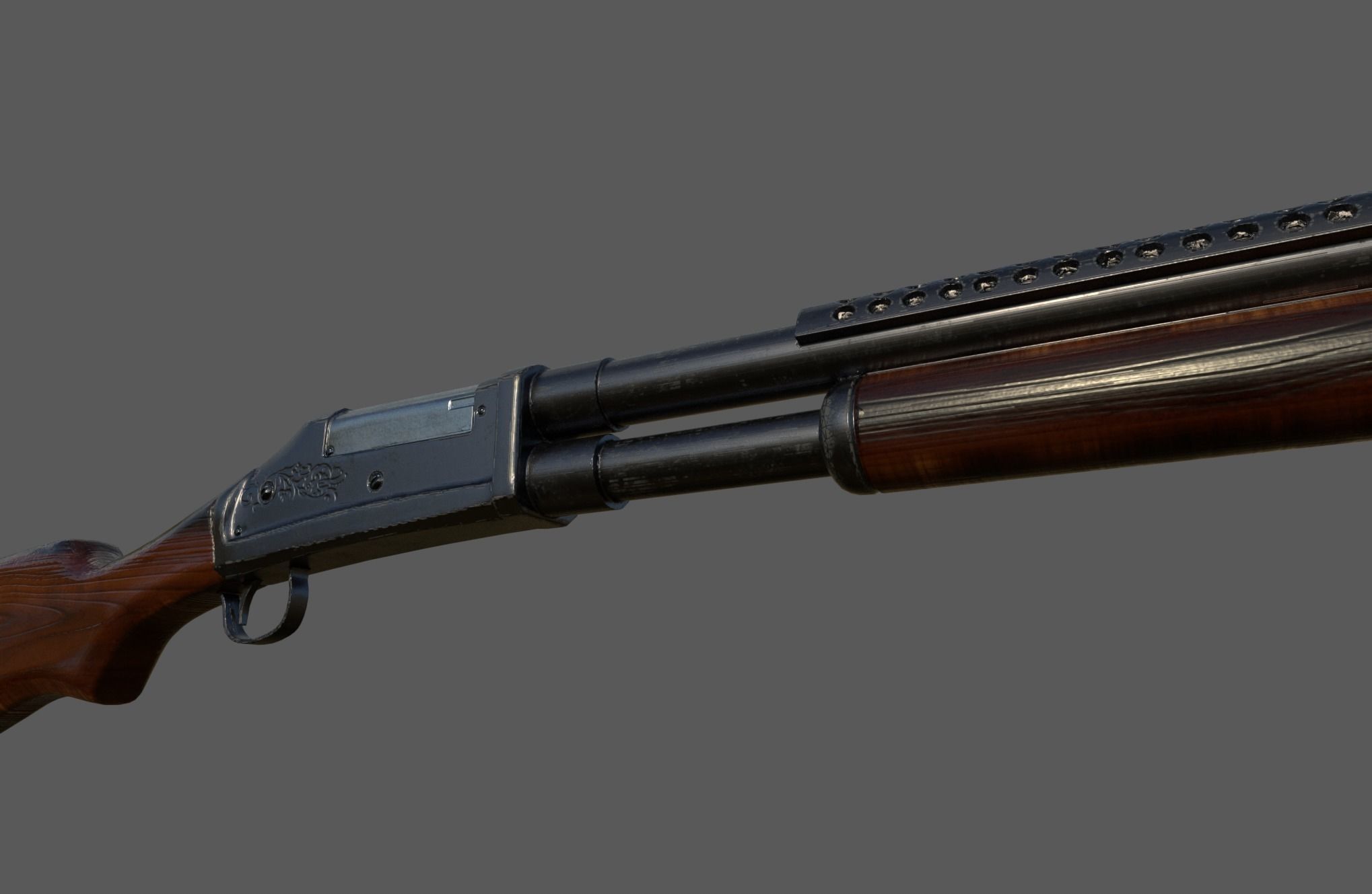 Shotgun 3D model_1