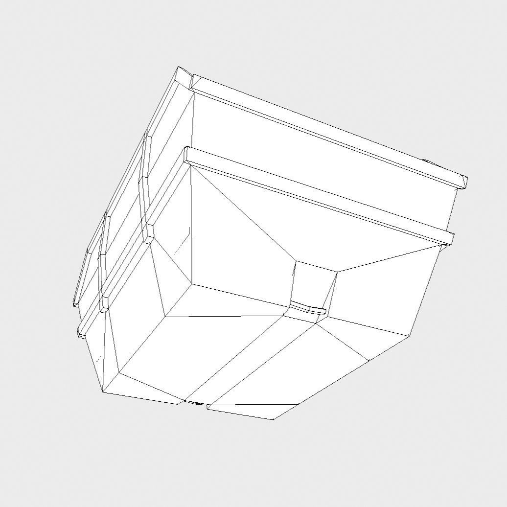 Low Poly PBR Skip two bins Low-poly 3D model_5