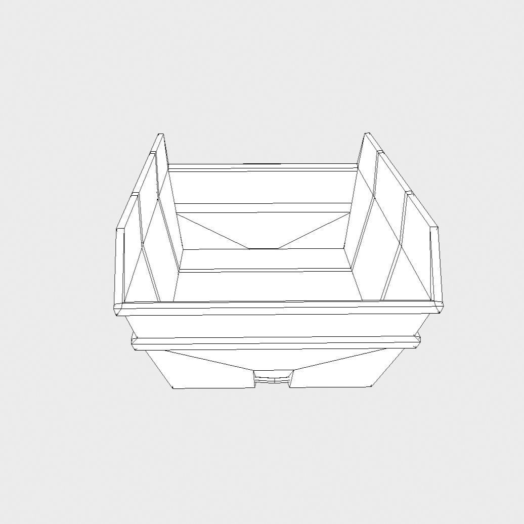 Low Poly PBR Skip two bins Low-poly 3D model_4