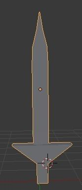 Sword missile with arrow in middle