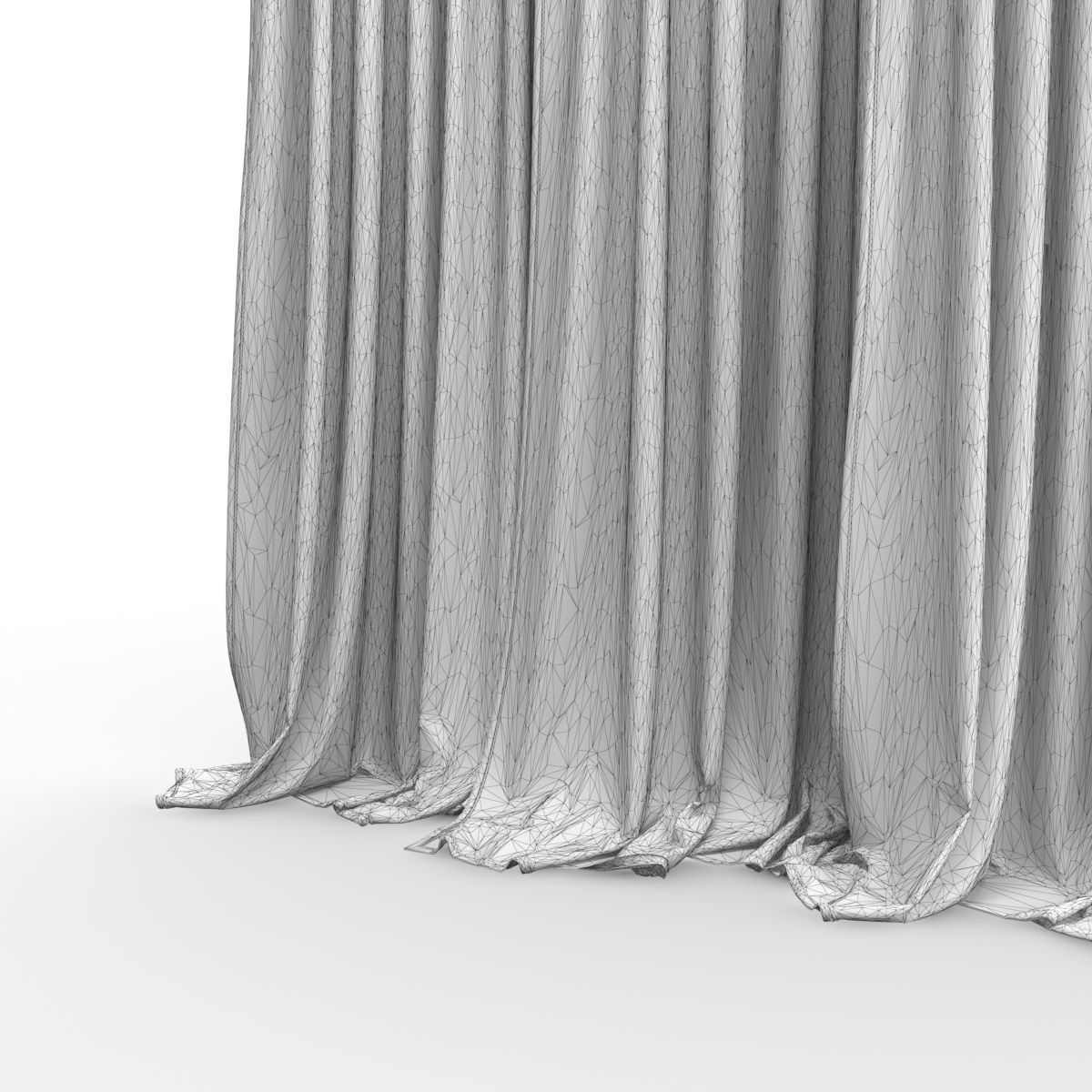 curtain 1 set of curtains 3D model_3