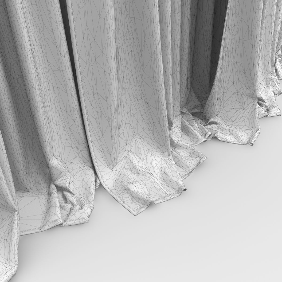 curtain 1 set of curtains 3D model_14