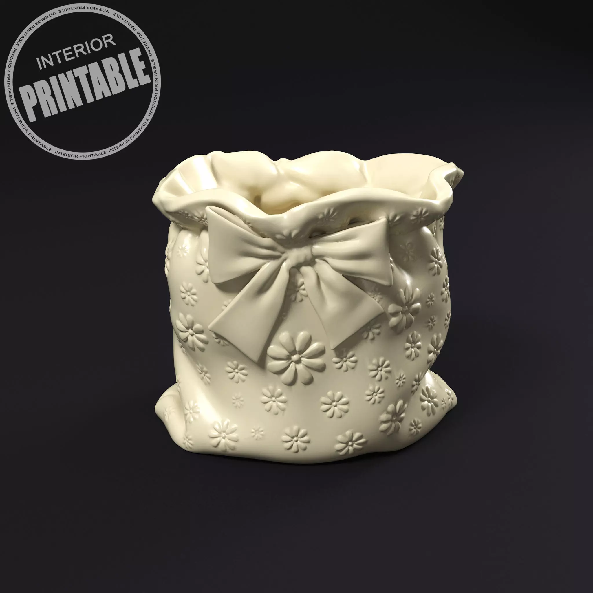 Pouch plant pot 3D print model_0