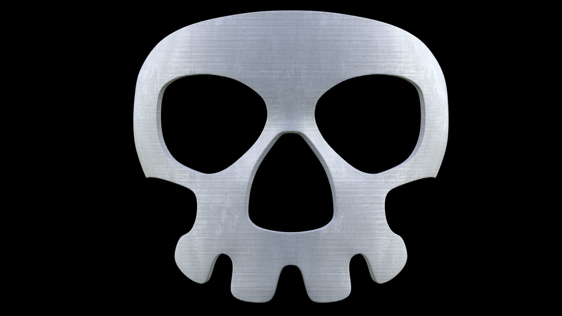 Printable Halloween Skull Mask 3D print model_5