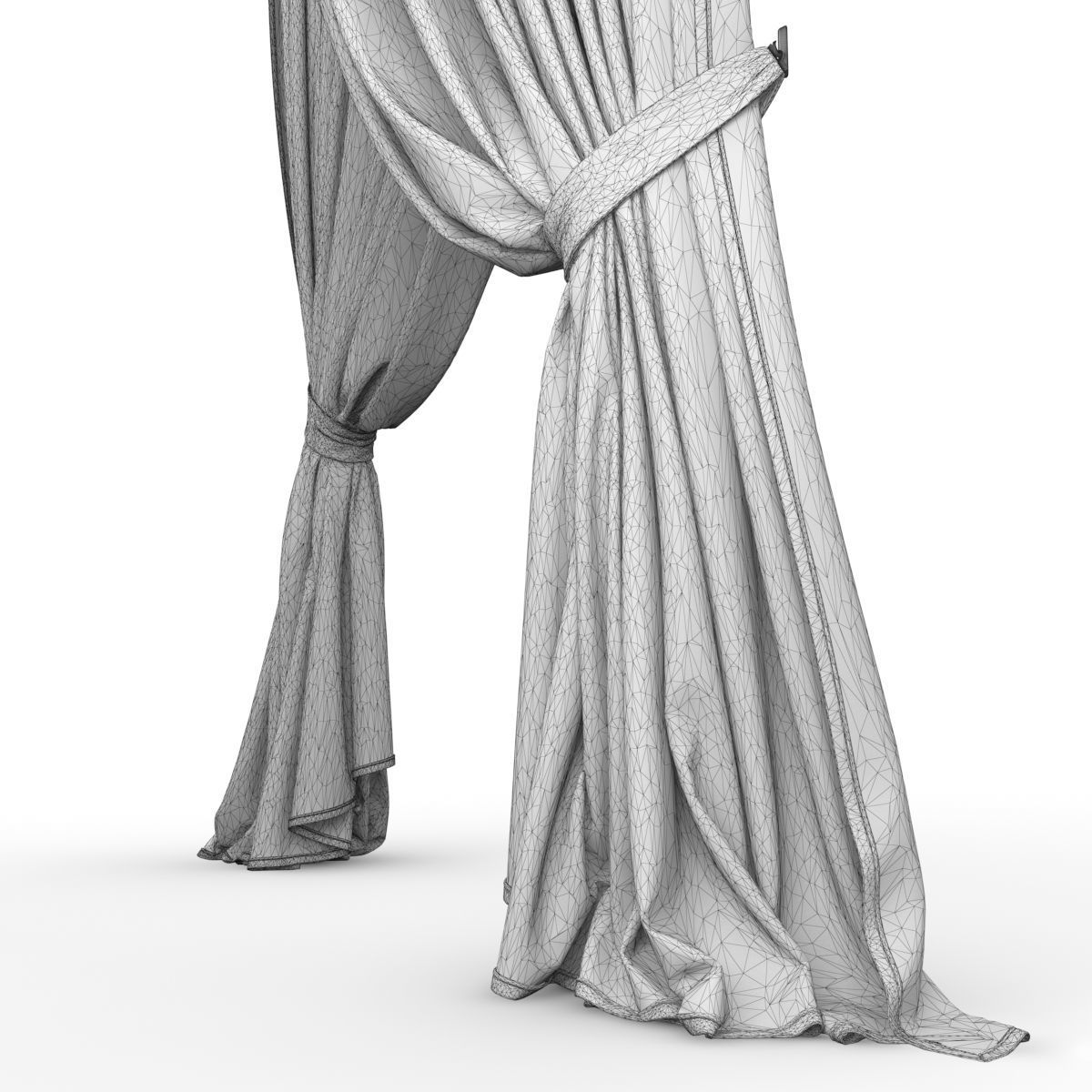 curtain 2 two curtains 3D model_3