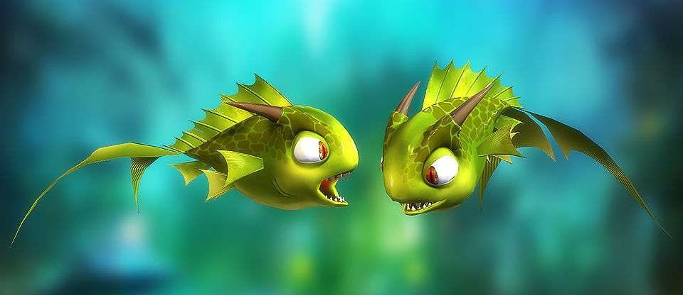 3DRT - Dragon Fish Low-poly 3D model_2
