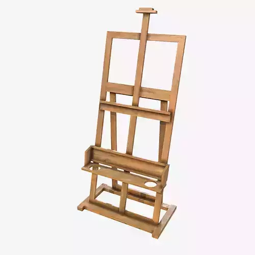Art - Artist Easel Low-poly 3D model