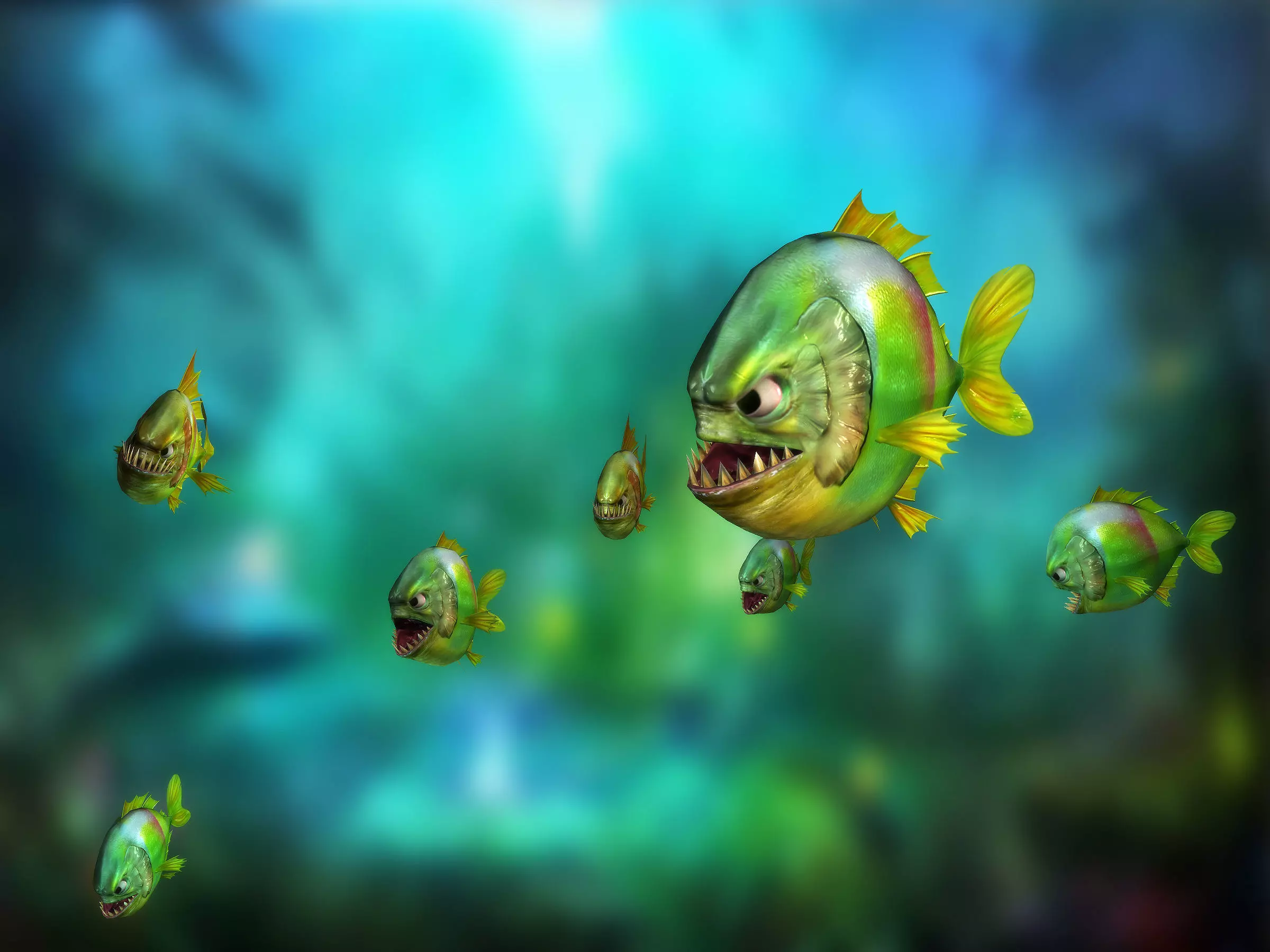 3DRT - Piranha Low-poly 3D model